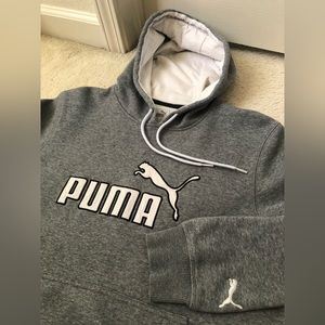 Gray Puma Hoodie M